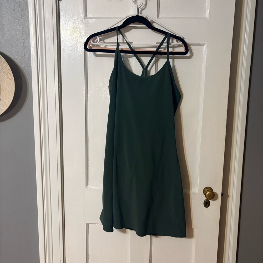 Outdoor Voices Dark Green Exercise Dress